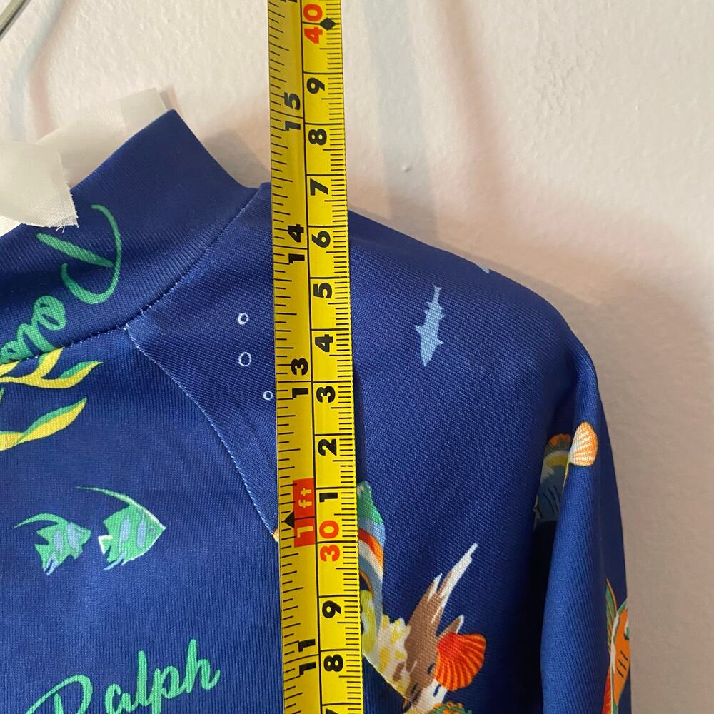 Polo Ralph Lauren Navy Blue Polo Bear Jersey Rash Guard Swimming Boy's size 2T - Picture 8 of 9